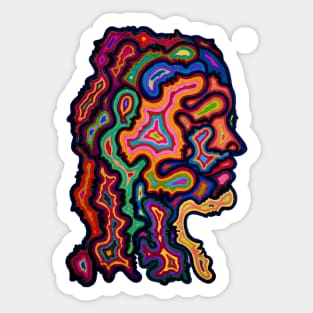 Face of Faces Sticker